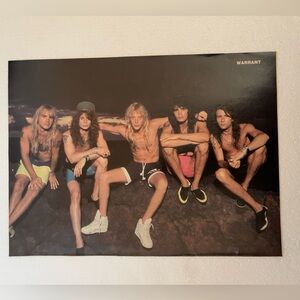 Warrant Band Pinup - Beach Rock Photo